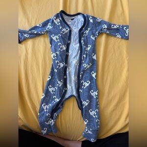 Monica and Andy waves onesie